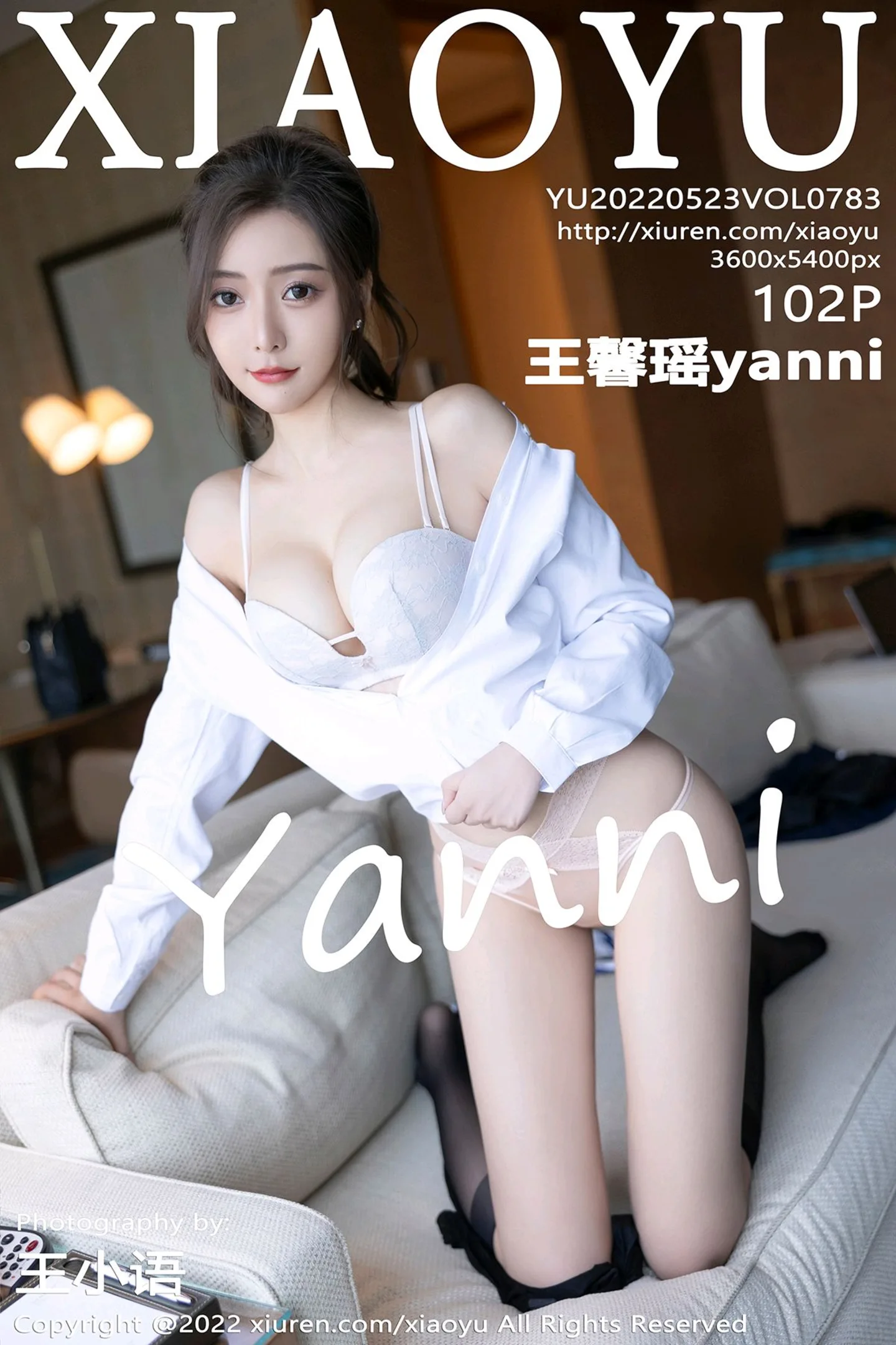 [XiaoYu画语界]Vol.783_女神王馨瑶yanni性感白T配短裙半脱露浅色内衣原色丝袜诱惑写真102P-秀人网 - XiuRen.Xyz